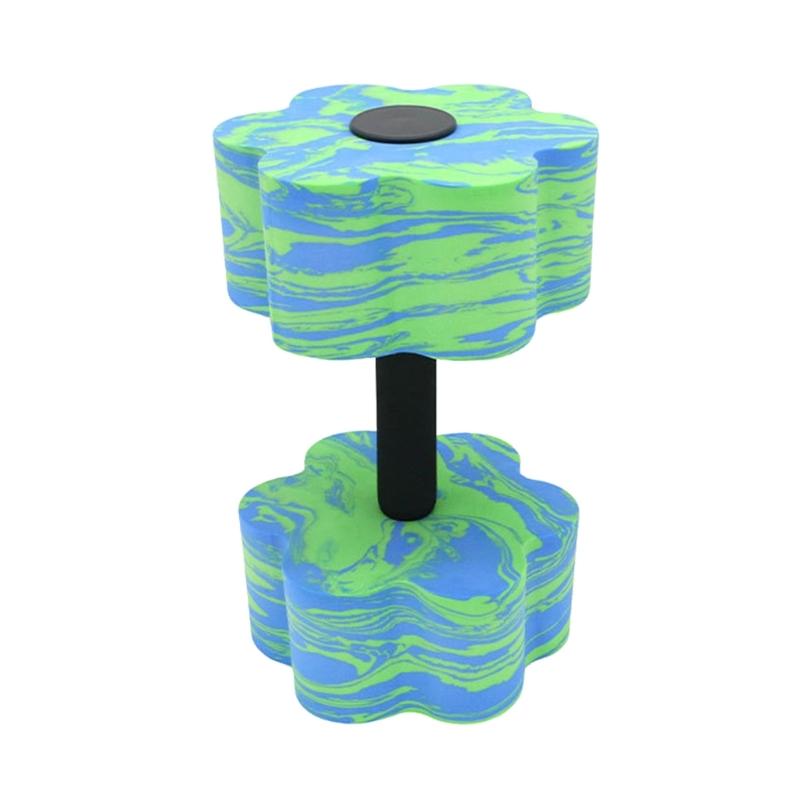 Foams Pool Fitness Weights Pool Exercise Equipment with Padded Grip for Water Aerobics, Aquatic Dumbbells, Water Weight синий/зелёный