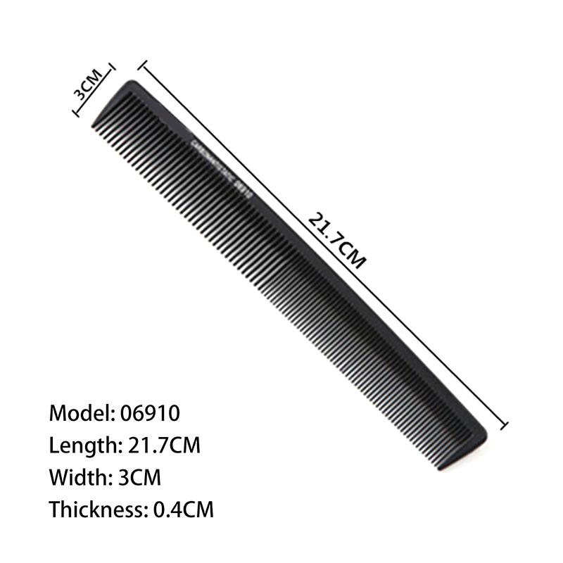 Black Professional Hair Cutting Comb Anti-Static Flat Head Cutter Comb Finetooth Haircut Brush Salon Tools Barber Hair Accessor