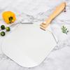 Cake Spatula Baking Tool Sturdy Wooden Handle Easy To Store Wooden Handle Transfer Pizza Spatula