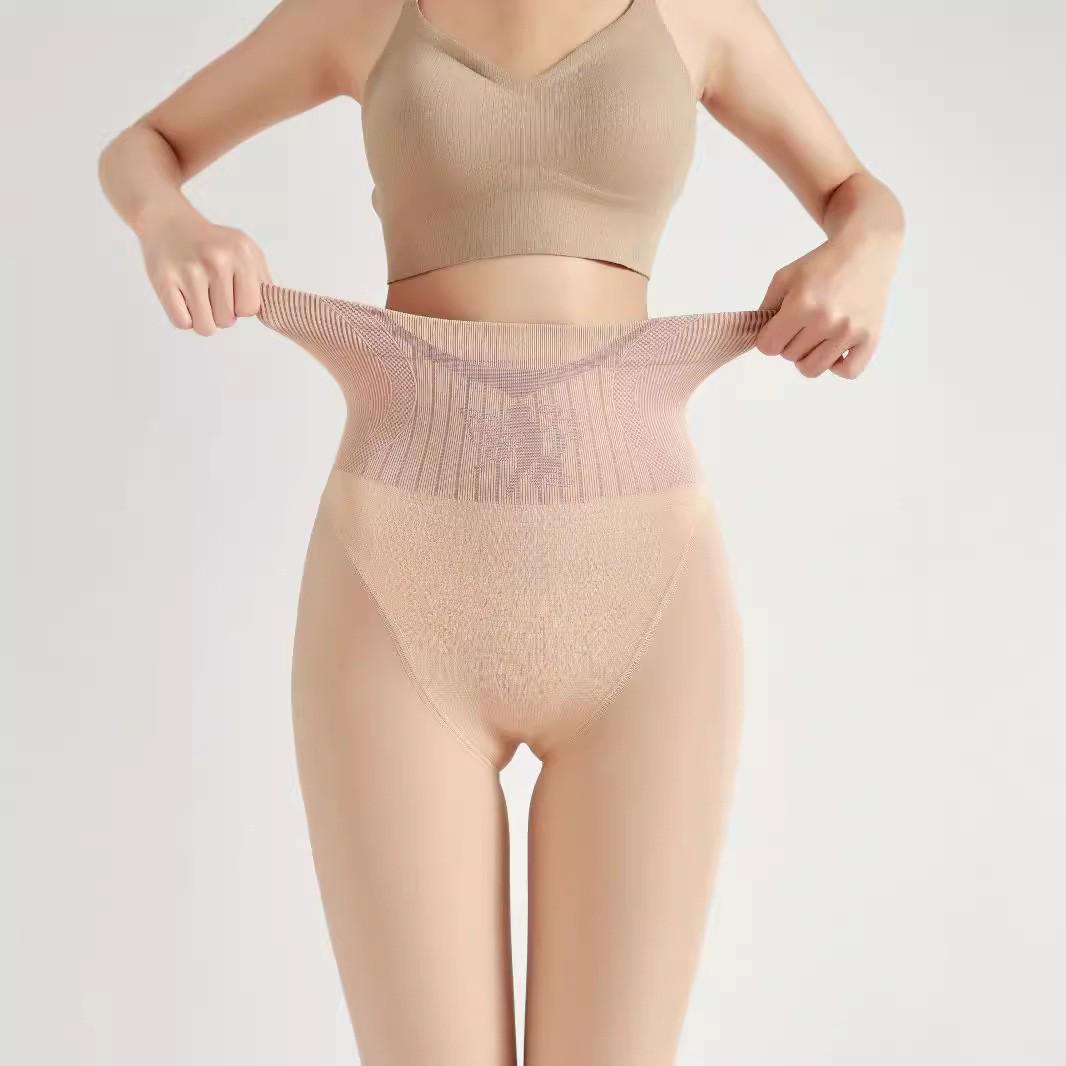 

Женские флисовые черные шелковые компрессионные носки Flower Fairy Nude Feel для похудения для осени и зимы 20g Summer No-Fleece Tights