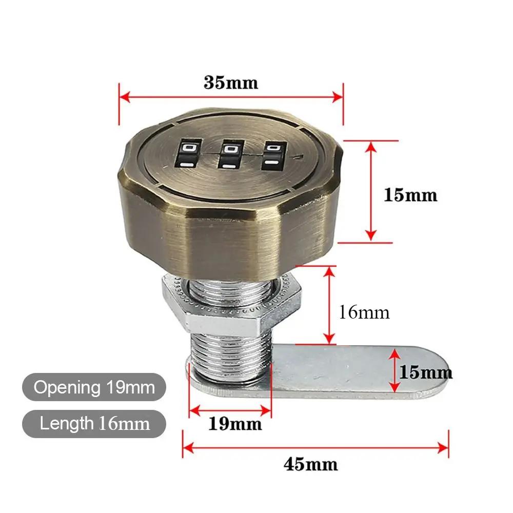 Password Locker Cabinet Mailbox Password Locker 3 Digital Code Combination Lock Cupboard Drawer