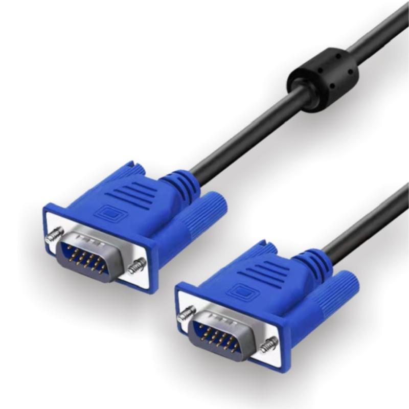 1.3M 3+5 Vga Line High-Definition Computer Projector Monitor Video Cable With Magnetic Ring