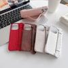 Light Luxury Crocodile Pattern Apple 17 Mobile Phone Case Half Pack 17pro Hard Wristband Support Heat Dissipation 16promax Mobile Phone Case