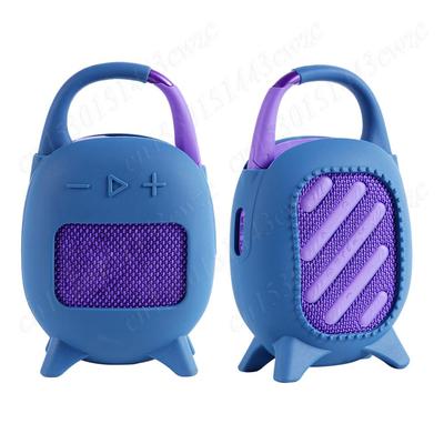 Silicone Cover Case Shockproof Stand Up Holder Dustproof Protective Travel Case Anti Scratch for JBL Clip 5 Portable BT Speaker