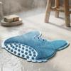 Wall-Mounted Anti-Slip Shower Mat: Foot, Back Scrubber & Massager