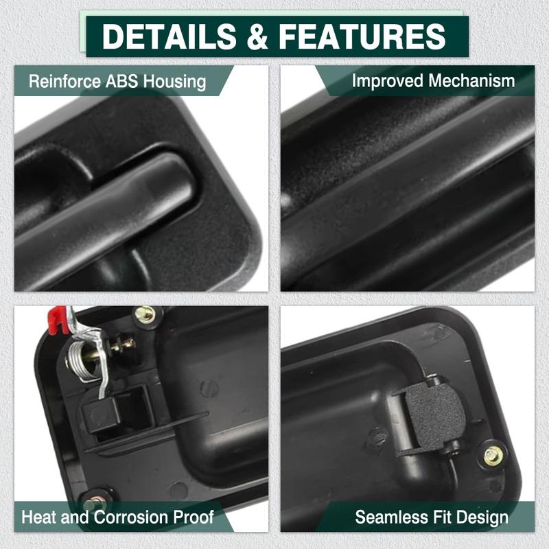 Exterior Outside Door Handle Front Rear Left Right for Hummer H2 2003 2003 2004 2005 2006 2007-2009 Left Hand Drive 15104792
