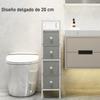 Chest of Drawers with 4 Fabric Drawers, Steel Frame, Dresser for Bedroom, Small Spaces, Living Room, Dressing Room, Light Gray