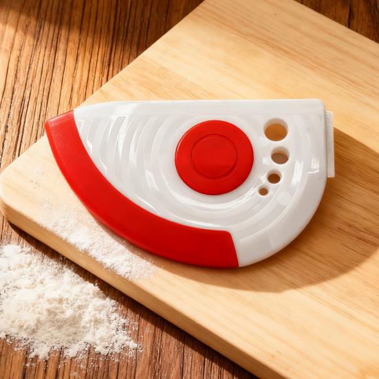 5-in-1 Flexible Silicone Bowl Scraper Dough Cutter And Herb Stripper Kitchen Baking Tool with Measurement Marks