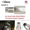 P0420 P0430 Universal O2 Sensor Spacer Adapter M18X1.5 Check Engine Light CEL Mini Catalyst For Fault Code