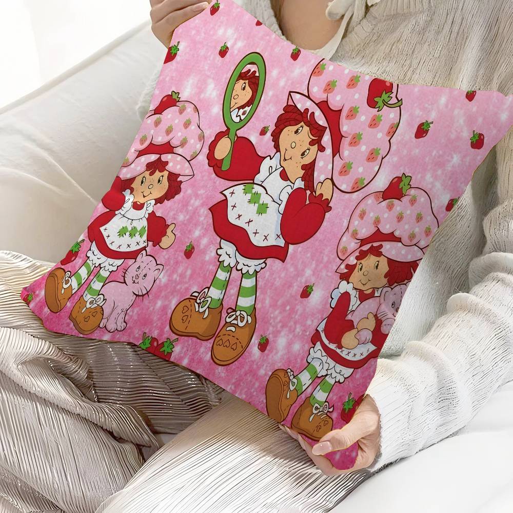 S_Strawberrys-S_Shortcakes Cushion Cover Decorative Pillow Sofa Home Decor Case Pillow Cases