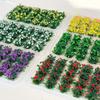 24pcs Realistic Mini Grass Clumps Dollhouse Micro Landscape Diy Garden Terrarium Diorama Building Model Landscape Accessories