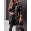 2026 Autumn/Winter Hooded Loose Cotton Padded Jacket - Solid Color, Long Sleeve with Zipper Closure