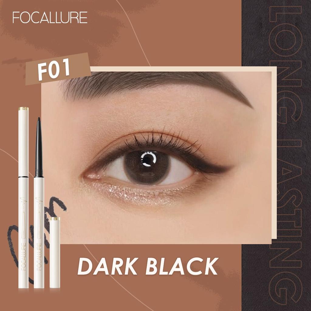 FOCALLURE Non-smudge Eyeliner Easy To Apply Makeup Smooth and Long-lasting Waterproof Ultra-fine Eyeliner