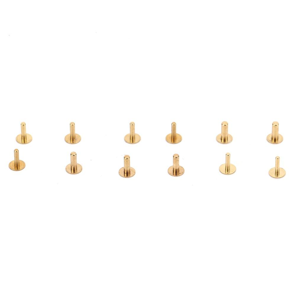 60pcs Copper Material Copper Watch Dial Feet 12-Size Assortment Multiple Compartments Box Watch Dial Feet Assortment