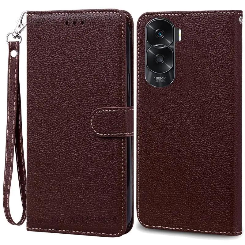 16 barev Pouzdro Honor 90 Lite Pro Honor 90 Lite 5G Pouzdro Kožená peněženka Flipové pouzdro pro Huawei Honor 90 Lite 5G Ochranný kryt slotu na kartu