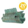 Garden Plant Clips 20pcs Set Tomato Clips for Plants, Green Plastic Garden Clips for Flower, Plant Ties, Garden Supplies MIT