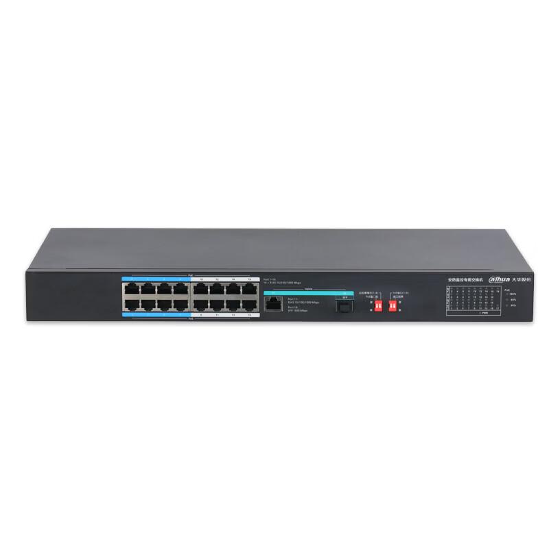 

Dahua 16-Port 100Mbps PoE Switch CN plug (adapter included)