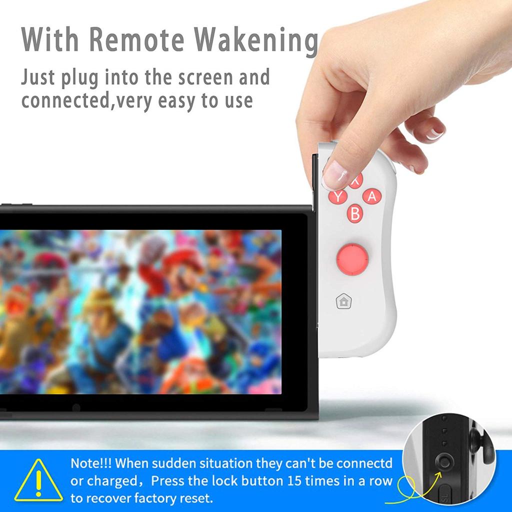 STORM WYRM Kabelloser Joycons-Controller für Switch/OLED inkl. Vibrations- und Sensorfunktionen mit Handseilen