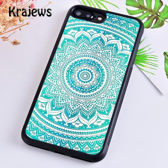 Krajews Indian Style Coloful Mandala Phone Case Cover For iPhone 17 Air 16 15 14 Plus 12 Pro Max Coque Fundas