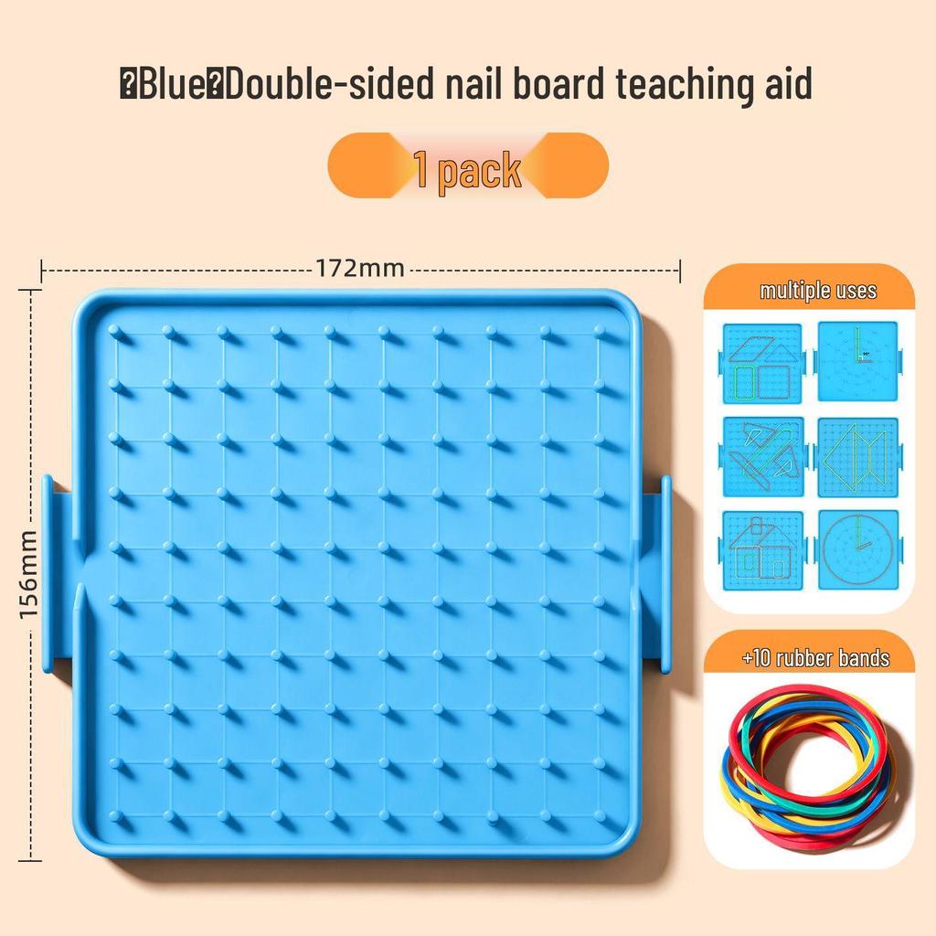 Doppelseitiges Nagelbrett Lernwerkzeug für frühe Mathematik und Geometrie