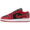 Air Jordan 1 Low SE GS Czarne Białe Varsity Red Trampki Dziecięce HV4396-006