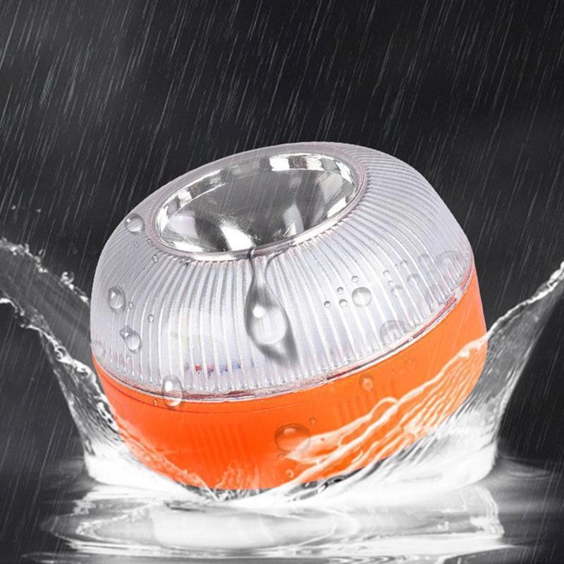 Boxed Spanish V16 Car Warning Light LED White Rechargeable Emergency Light Battery Charging Yellow Flash Flashing Traffic Light