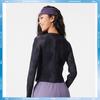 Li-Ning Comfortable Simple Round Neck Pullover Casual Versatile Long Sleeve T-Shirt Women Tops Black Shadow-Gray ATLV120-3