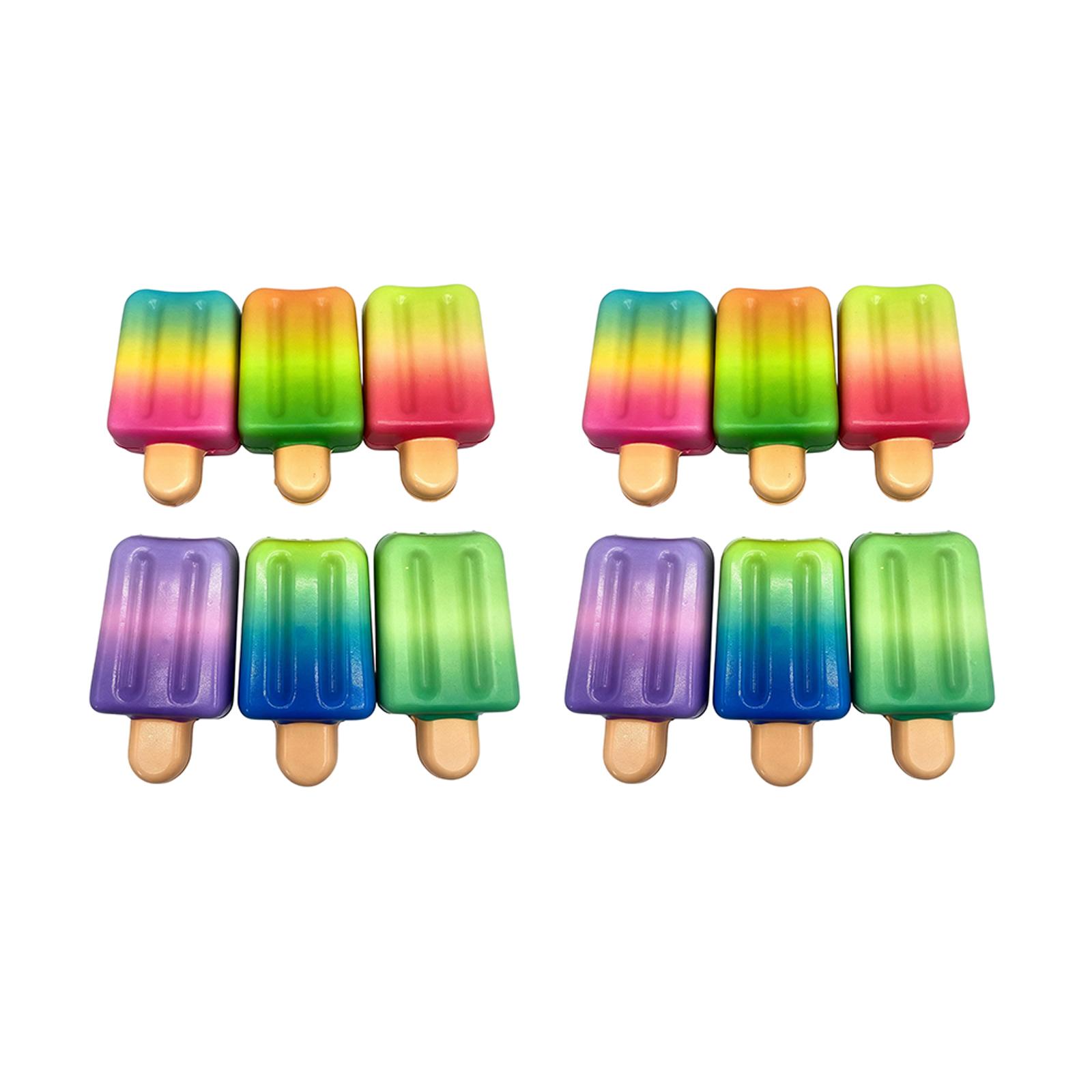 

Set of Realistic Popsicle Stress Relief Toys Soft Squishy Ice Cream Simulation Sensory Fidget Toys for Relaxation and Anxiety Reduction One Size