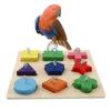 Educational Interactive IQ Training Intelligence DIY Block Puzzles Wooden Bird Toys Parrot