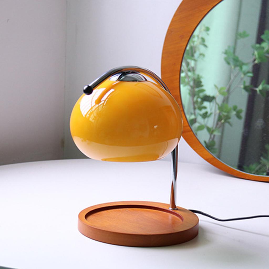 Lampada Riscaldacandele Dimmerabile Decorativa Retrò Lampada Sciogli Candele per Aromaterapia per Camera da Letto Studio Piatto Rotondo Arancione