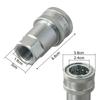 1 Stück NPT1/2 Hochdruck Hydraulikölrohr Schnellkupplung 10mm Hydraulik-Stecker Buchse Gewinde Fitting Adapter
