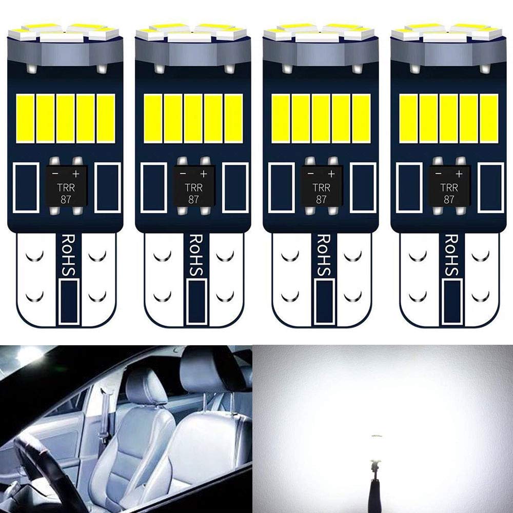 

Светодиод T10 Белый Взрывной Свет 4 шт. Лампа Позиции, Светодиод T10, Встроенный Канселлер, 5 Вт,