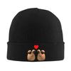 Pou Sad and In Love  Knitted Caps Womens Unisexs Skullies Beanies Autumn Winter Hats Acrylic  Warm Caps