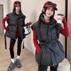 Neue Damen Daunen Baumwollweste Tasche Taille Ärmellos Baumwolljacke Weste Stehkragen