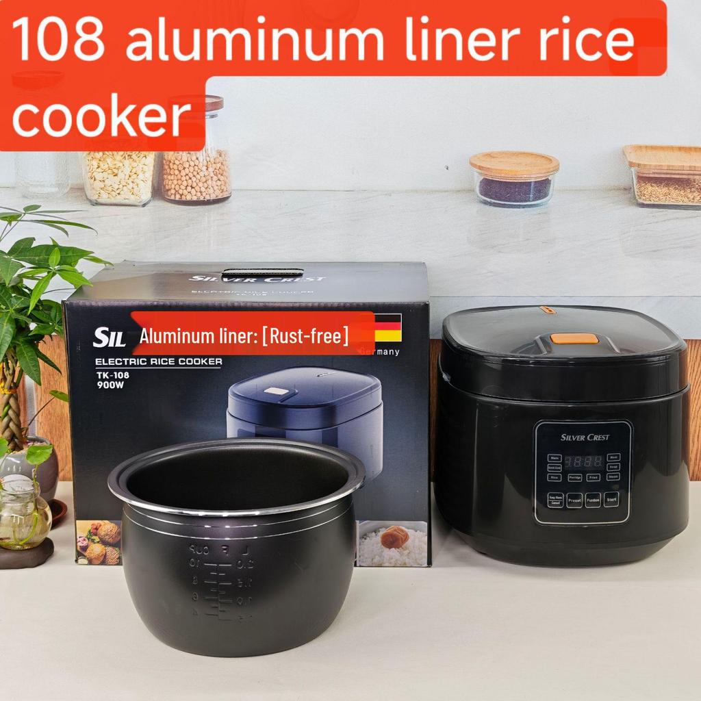 Pentola Elettrica per Riso da 5L: Intelligente, Grande Capacità con Timer di Prenotazione, Standard UK/UE.