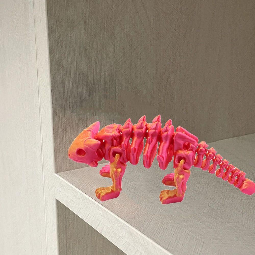 Handmad 3D Printed Dinosaur Action Figures Statue Dinosaur Miniatures Figurine  Children Toys