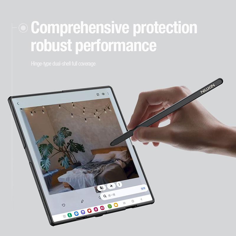 Nillkin for Samsung Galaxy Z Fold 7 Case Magnetic Suction SuperFrosted Protective Prop PC Hard Shell Fold with Lens Cover Bracket
