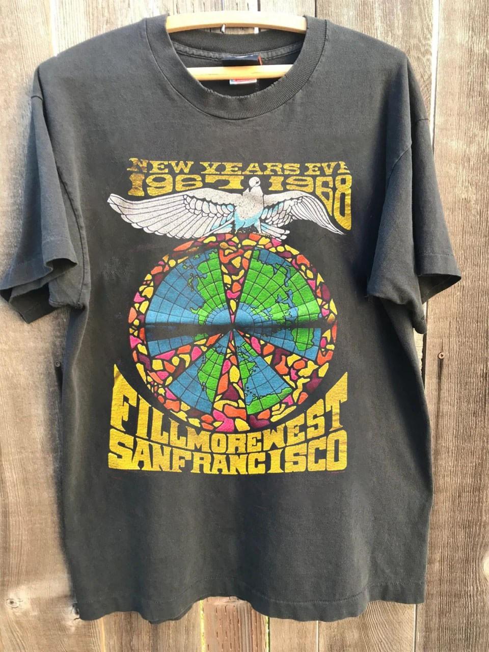 Jefferson Airplane Grateful Dead Fillmore San Francisco Shirt AN55248 S