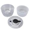 Large Capacity Vegetable Washer Spinner Bowl Transparent Black Salad Washer  Meal Prep