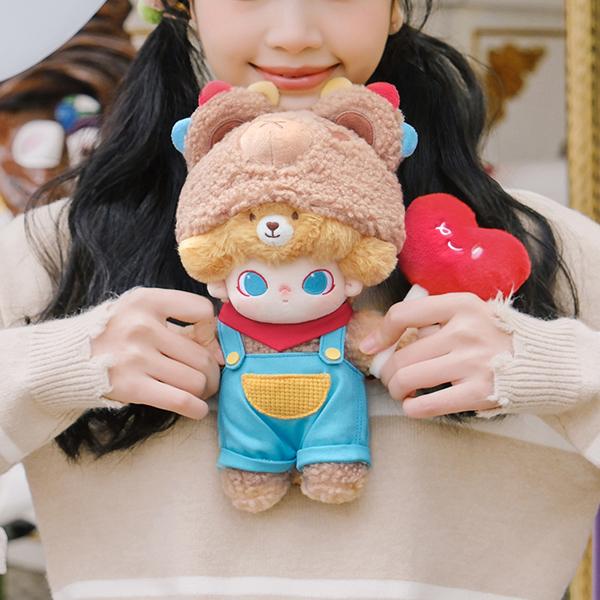 New POP MART Dimoo Date Japanese Style Row Cotton Doll Dolls 28cm 1221120003