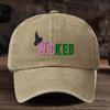Women'S Retro Wicked Musical-Inspired Baseball Cap - Adjustable Snapback With Wicked Lettering & Elphaba-Inspired Graphic