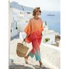 11161D printed bohemian round neck casual suit women's short-sleeved trousers two-piece set