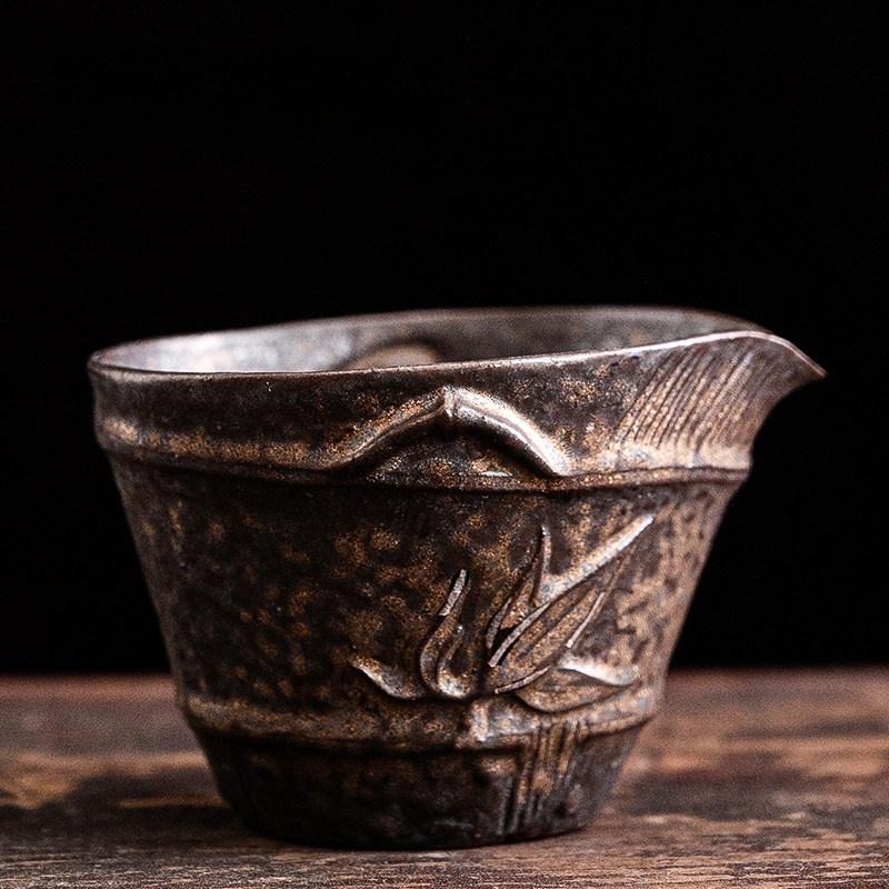 

Rock clay Coarse Pottery Public Cup Ceramic Chahai Cup Kung Fu Tea Accessories Tea Infusers Sharing Cup Tea Dispenser 200ml