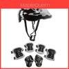 Childrens Safety Helmet Set For Roller Skating With Foam Padding And Knee Protectors For Kids Sports Activities