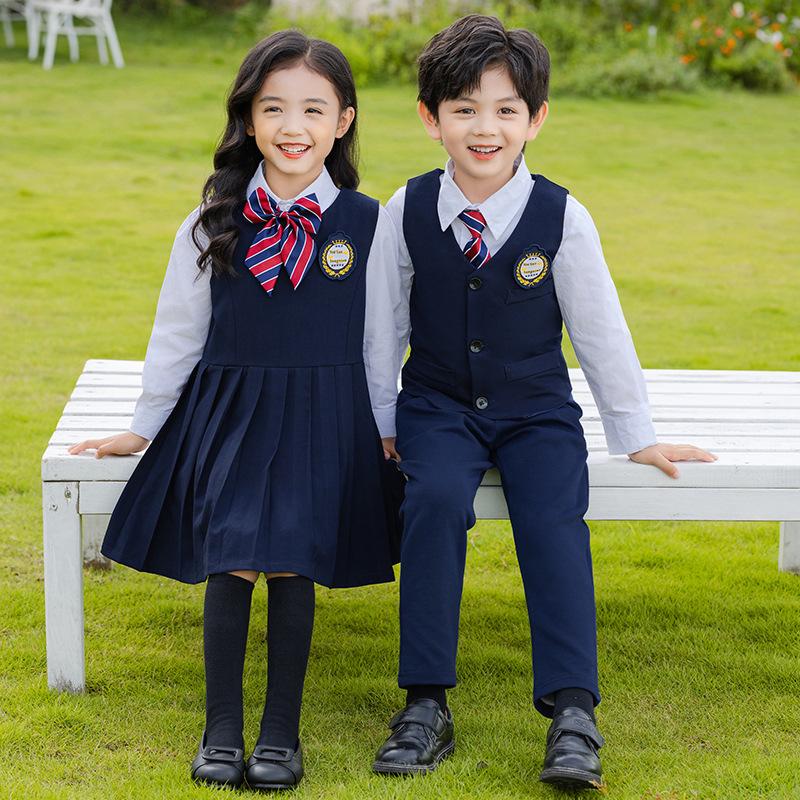 British Academy Girls' and Boys' Spring/Autumn Kindergarten and Primary School Uniform Set