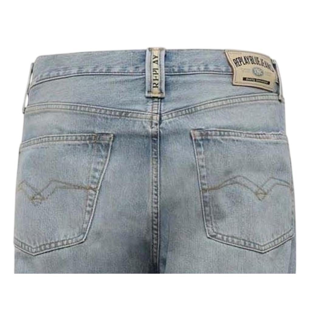 Replay Mens Denim Straight Jeans