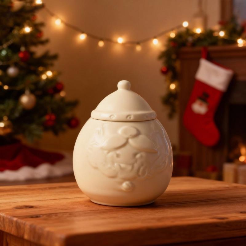 Santa Claus Silicone Mold For Christmas Crafts DIY Holiday Decorations Reusable Resin Jewelry Storage Container Tool