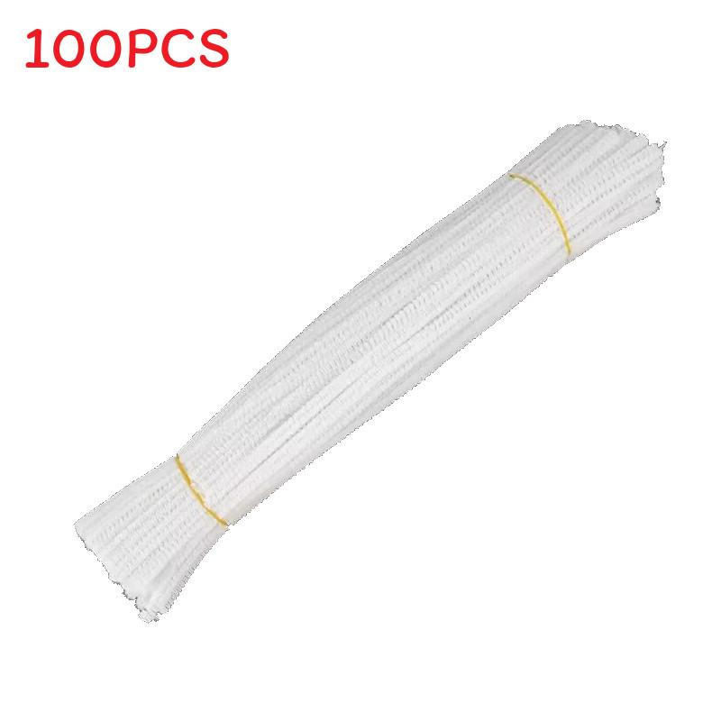 Pcs 100 Colorful Plush Root Twisting Rod Soft Felt Wire Strips Diy Decorations
