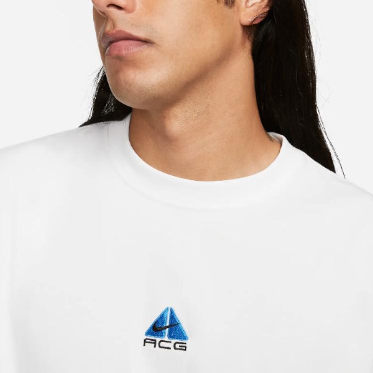 Nike Acg Logo Embroidered Loose Short Sleeve T-Shirt Men Tops White DQ1815-122