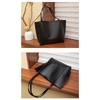 Solid Color, Large Capacity Bag, Women's, New Style, Fashionable, Retro, Tote Bag, Versatile, Single Shoulder Mother Bag